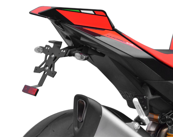 SUPPORT DE PLAQUE APRILIA RSV4 ET TUONO V4 2025 TOP BLOCK / RTSPEA13