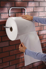 SUPPORT MURAL POUR ROULEAU-BOBINE PAPIER ESSUIE MAINS ATELIER / RBPP8461