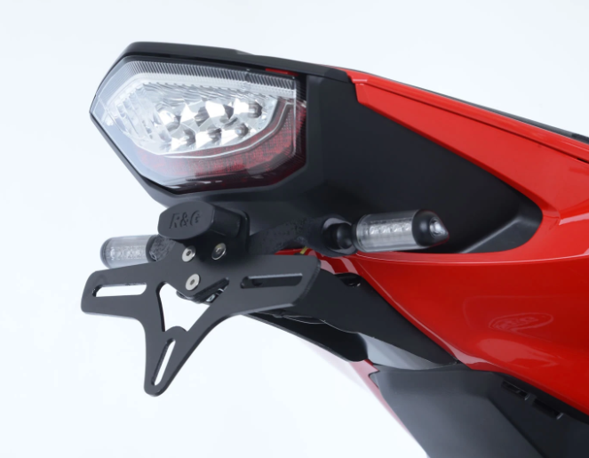 SUPPORT DE PLAQUE HONDA CBR1000RR 2017 À 2019-CBR1000RR SP SP1 SP2 2017 À 2019-CBR1000RR-R ET SP 2020 À 2023 R&G RACING / RRLP0220BK