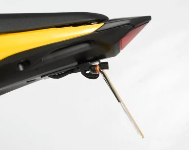 SUPPORT DE PLAQUE HONDA HORNET 600 2011 À 2013 ET CBR600F 2011 À 2012 R&G RACING / RRLP0103BK