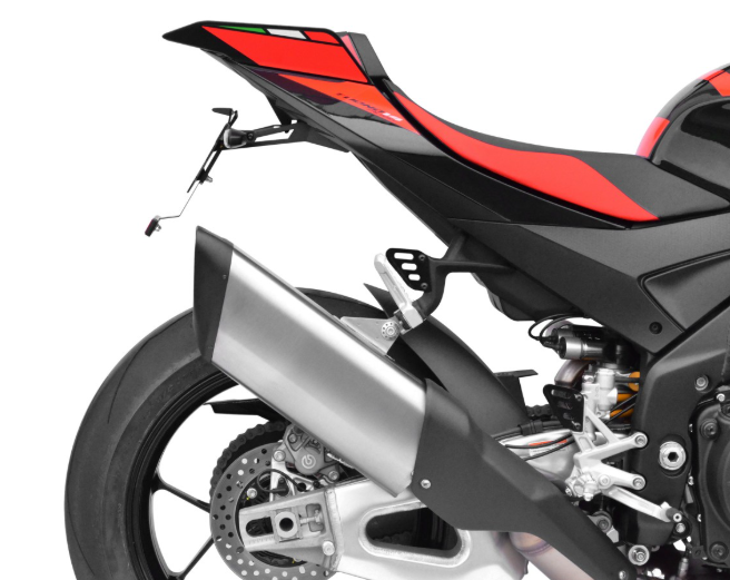 SUPPORT DE PLAQUE APRILIA RSV4 ET TUONO V4 2025 TOP BLOCK / RTSPEA13