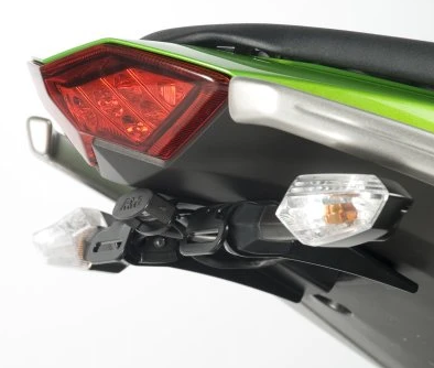 SUPPORT DE PLAQUE KAWASAKI Z1000SX 2011 À 2016 R&G RACING / RRLP0164BK