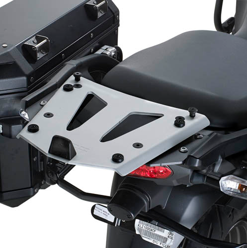 SUPPORT TOP CASE ALU ANODISÉ GRIS GIVI MONOKEY KAWASAKI VERSYS 1000-VERSYS 1000 SE-VERSYS 1100 / RGSRA4105