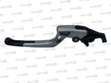 LEVIER DE FREIN SYNTO EVO ABM (BH14) EN ALUMINIUM USINÉ CNC LONG GRIS TITANE RÉGLABLE HOMOLOGUÉ BUELL-KAWASAKI-MZ-SUZUKI-TRIUMPH-YAMAHA / RA100923-H19-V15