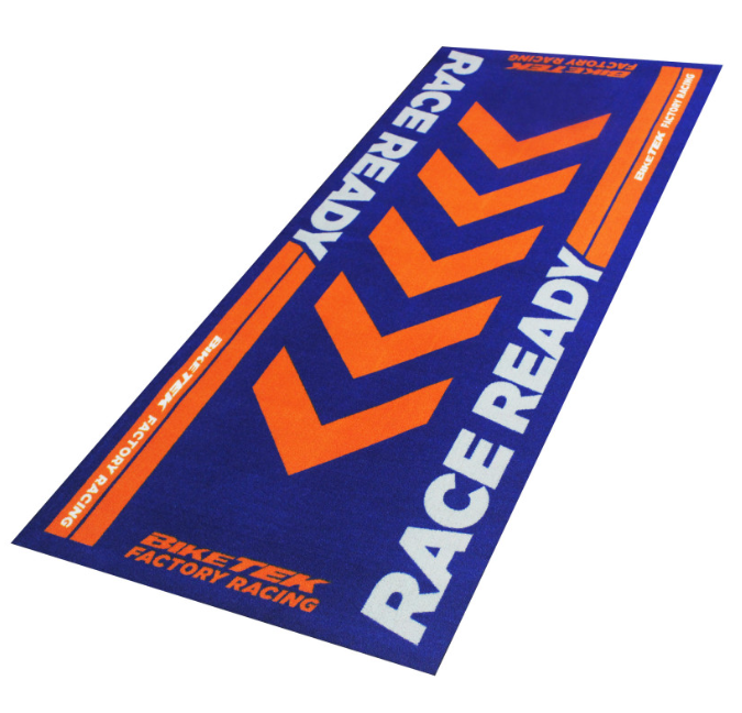 TAPIS ENVIRONNEMENTAL MOTO SÉRIES 4 (190X80CM) RACE READY ORANGE BIKETECH / REGRGMAT65