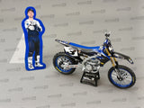 MINIATURE MOTOCROSS YAMAHA STAR RACING TEAM YZF450 N°3 ELI TOMAC 1/12ÈME / RN085-58323