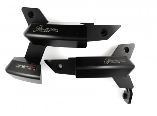 KIT PATINS TOP BLOCK Z750-Z750R-Z1000 2007 À 2012 SUPPORT NOIR KAWASAKI / RLK20N