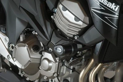 TAMPONS DE PROTECTION KAWASAKI Z800 ET Z800E 2013 À 2016 AÉRO R&G RACING / RRCP0334BL