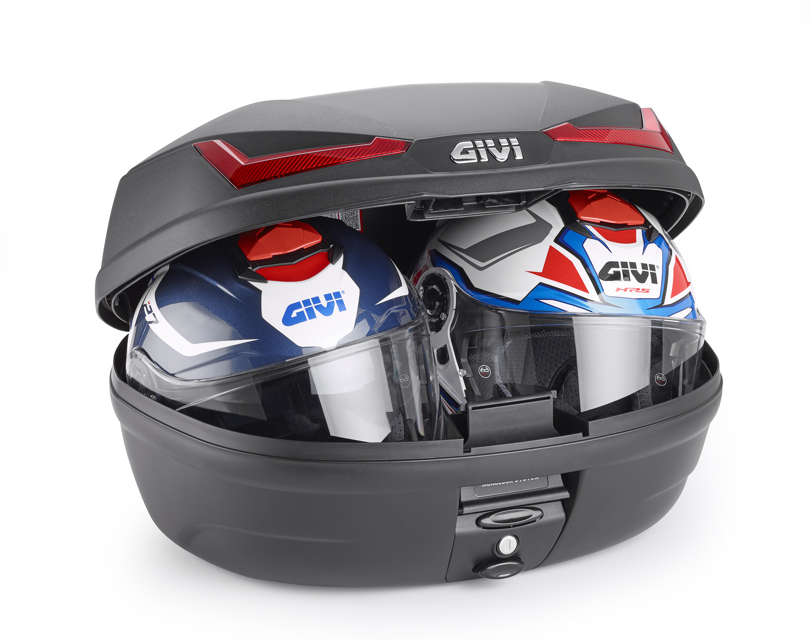 TOP CASE GIVI E455N SIMPLY IV MONOLOCK 45LITRES AVEC PLATINE / E455N