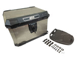 TOP CASE GIVI ALPINA 44 LITRES EN ALUMINIUM NATUREL AVEC SYSTÈME DE FERMETURE CRABLOCK ET PLATINE UNIVERSELLE MONOLOCK / RGALP44A