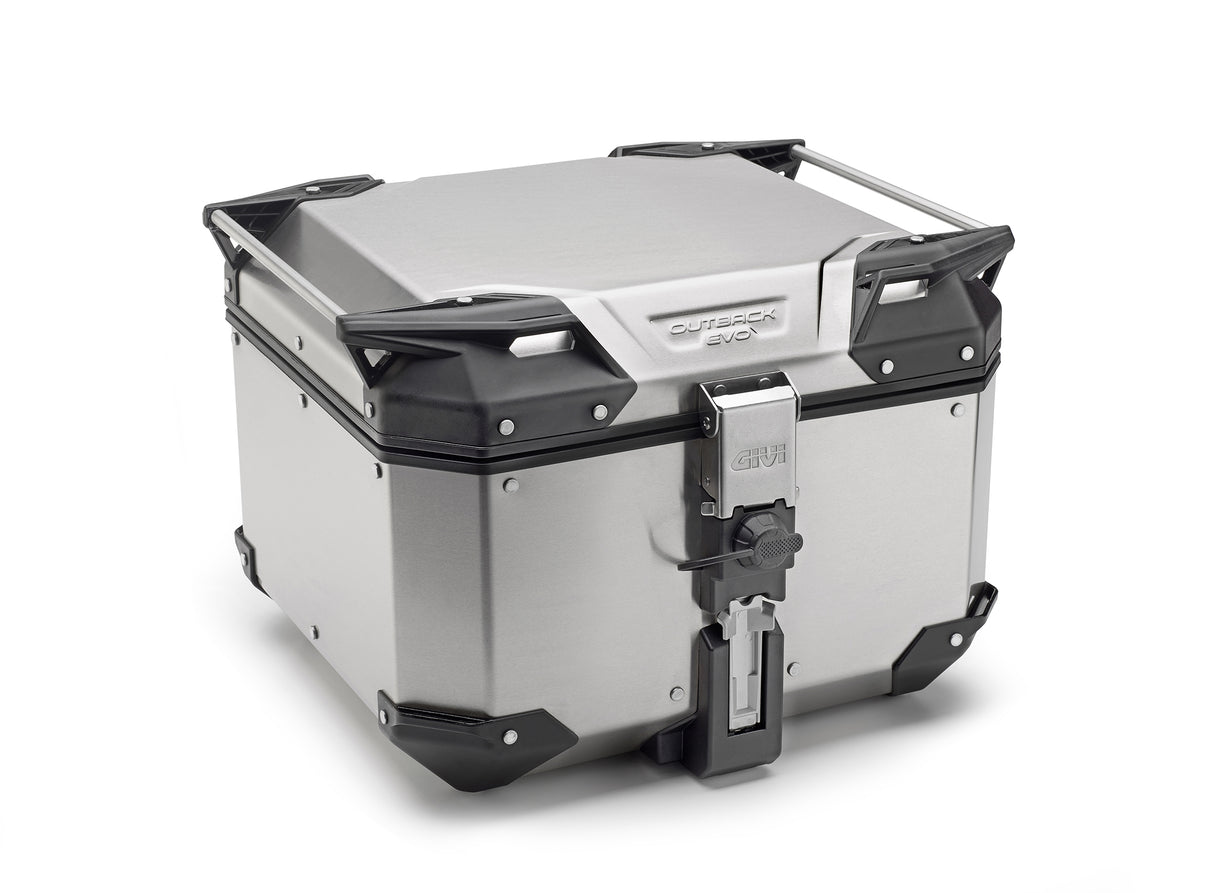 TOP CASE GIVI TREKKER OUTBACK EVO 42 EN ALUMINIUM ANODISÉ SMART SECURITY LOCK MONOKEY/ RGOBKEV42AA