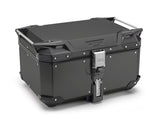 TOP CASE GIVI TREKKER OUTBACK EVO 58 EN ALUMINIUM PEINT EN NOIR SMART SECURITY LOCK MONOKEY/ RGOBKEV58B