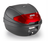 TOP CASE GIVI NOIR MONOLOCK E300N2B AVEC PLATINE / RGE300N2B