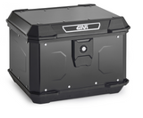 TOP CASE GIVI ALPINA 44 LITRES EN ALUMINIUM PEINT EN NOIR AVEC SYSTÈME DE FERMETURE CRABLOCK ET PLATINE UNIVERSELLE MONOLOCK / RGALP44B