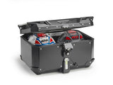 TOP CASE GIVI TREKKER OUTBACK EVO 58 EN ALUMINIUM PEINT EN NOIR SMART SECURITY LOCK MONOKEY/ RGOBKEV58B