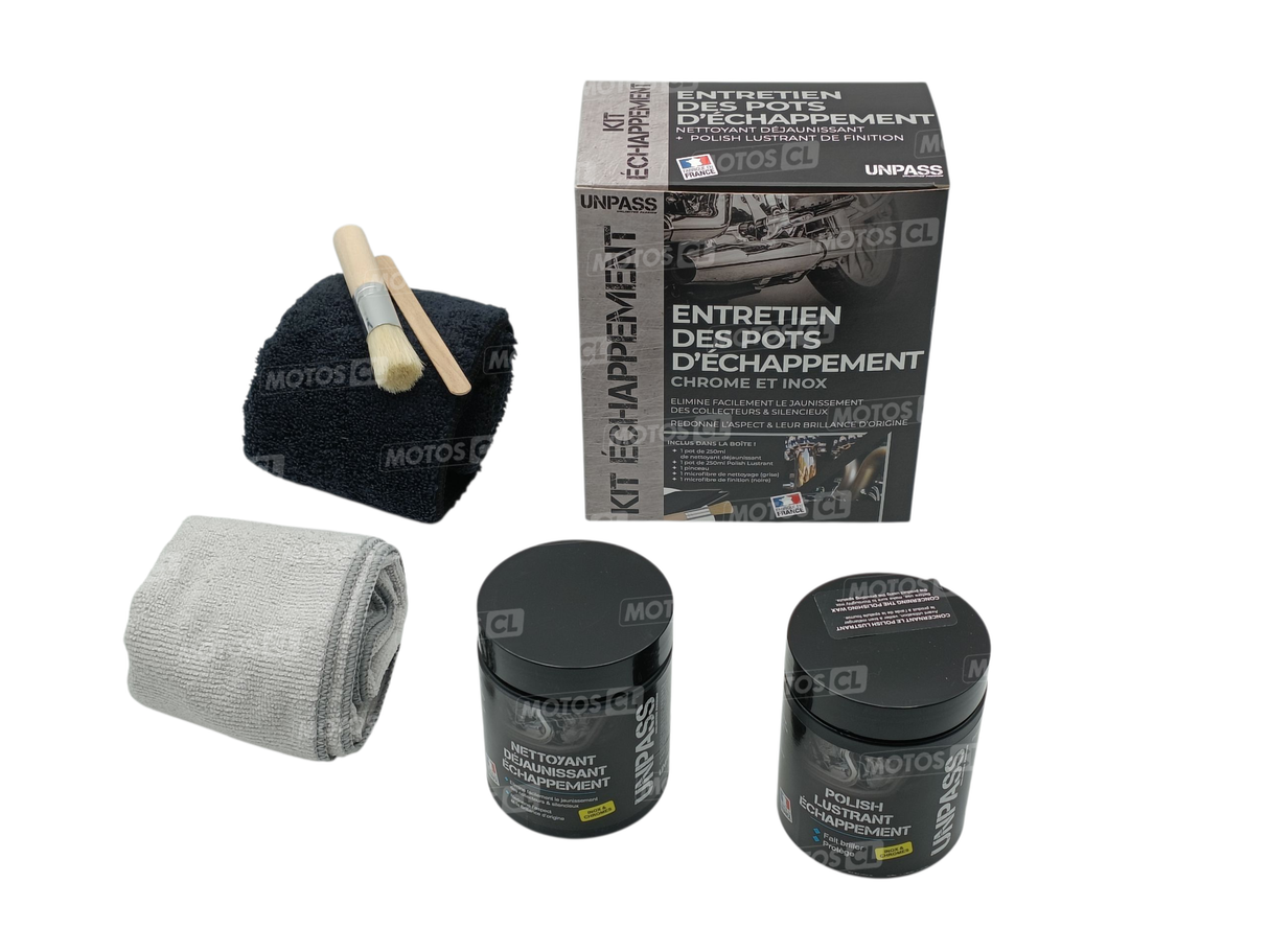 KIT ENTRETIEN DES POTS D'ÉCHAPPEMENT CHROME ET INOX UNPASS / RUUN910571