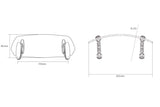 DÉFLECTEUR DE BULLE MULTI RÉGLAGES CLIP-ON PUIG 220MM X 90MM TRANSPARENT OU FUMÉ CLAIR/ 6319W 6319H