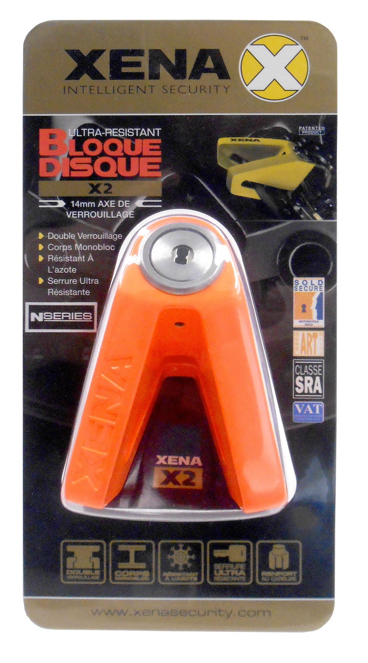 BLOQUE DISQUE XENA CLASSE SRA ORANGE / X2HD