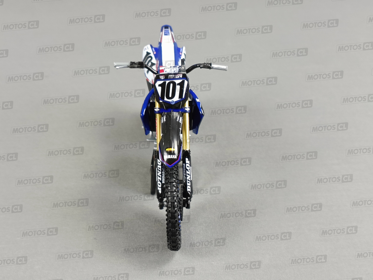 MINIATURE MOTOCROSS YAMAHA STAR RACING TEAM YZF450 N°101 NATION 2022 ELI TOMAC 1/12ÈME / RN085-58423