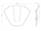 SAUTE-VENT ET COUVERCLE DE PHARE RIZOMA EN ALUMINIUM POUR DUCATI DIAVEL V4 2023 À 2026 / RRZDM166B